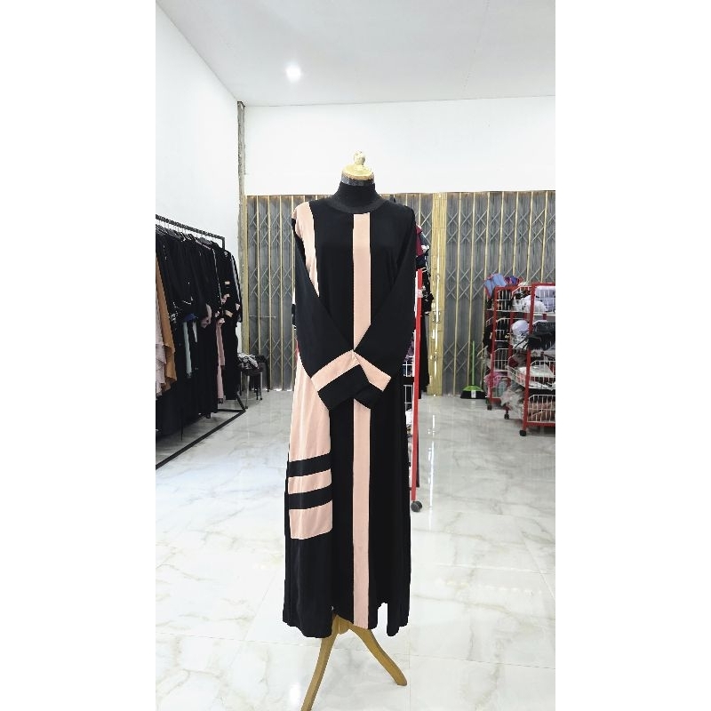 abaya garis gamis polos balikpapan AF gallery