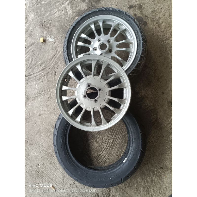 Velg vespa ring 12 Merk Rossi Berikut Ban
