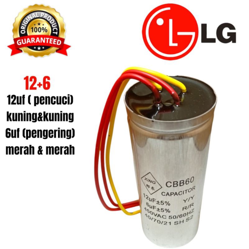 kapasitor mesin cuci LG 2 tabung