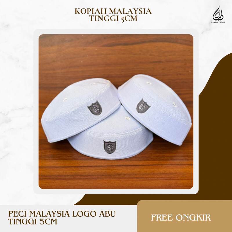 Peci Malaysia Lokal / Kopiah Malaysia / Peci Malaysia Putih / Peci Haji