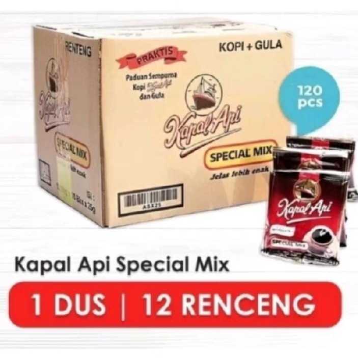 

Kopi Kapal Api Special Mix 23gr (120 sachet/1karton)