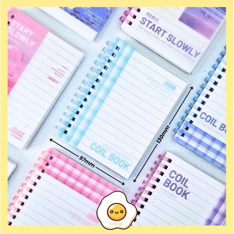 

Start Slowly Coilbook Notebook A6 dengan Ring Plastik Kertas Garis