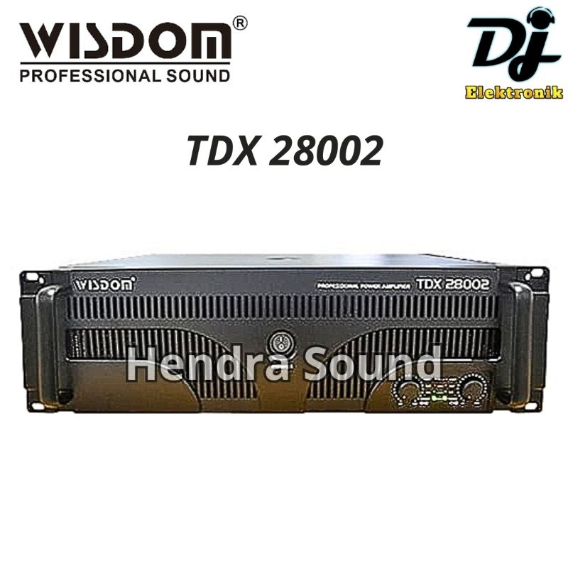 WISDOM ● TDX 28002 / TDX28002 - Power Amplifier (2 channel)