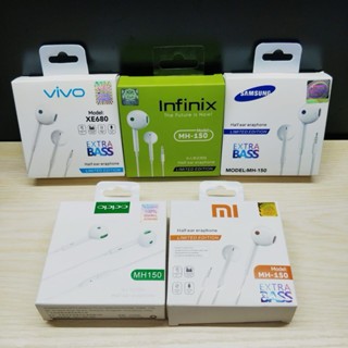Headset Infinix MH-150 Bass Hansfree HFOPPO MH-150 ExtraBass Earphone Handset OPPO MH150 Mic