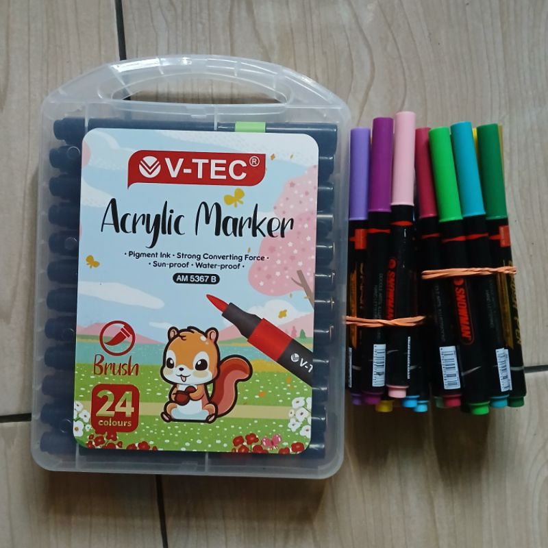 

Spidol Acrylic akrilik brush preloved