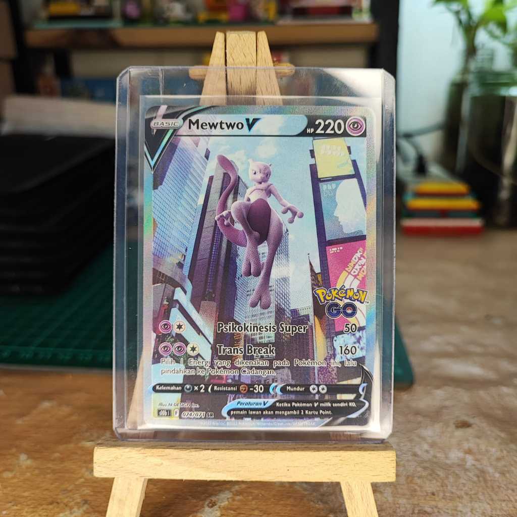 Mewtwo V SR Alternate Art Pokemon TCG Indonesia Original