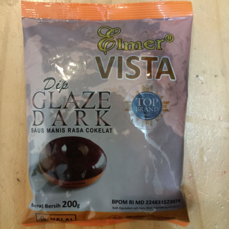 

Olesan selai Glazing donat Elmer vista dip glaze Dark chocolate