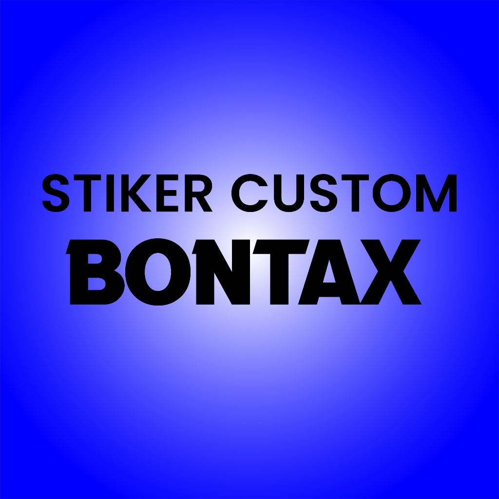 

Stiker Custom BONTAX Camel uk A3+