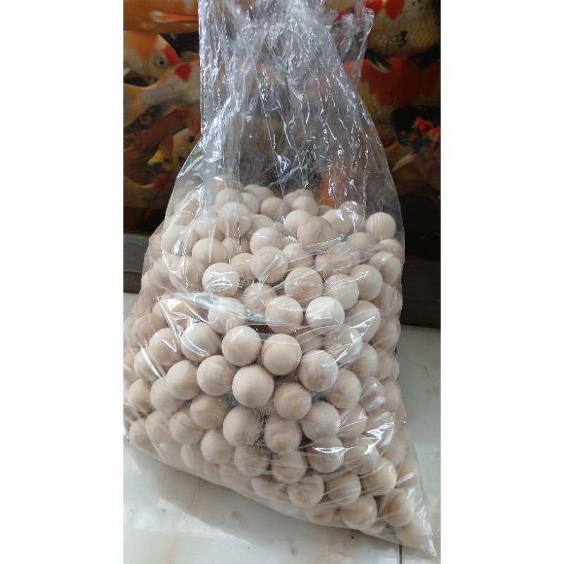 Bola Kayu 3cm / Bola Kayu Mainan Anak