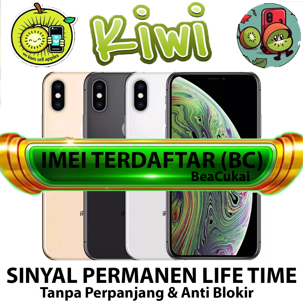(BC) IP XS MAX 256GB 64GB 512GB Second Beacukai BC Mulus Original Fullset Bisa Semua Operator Good C