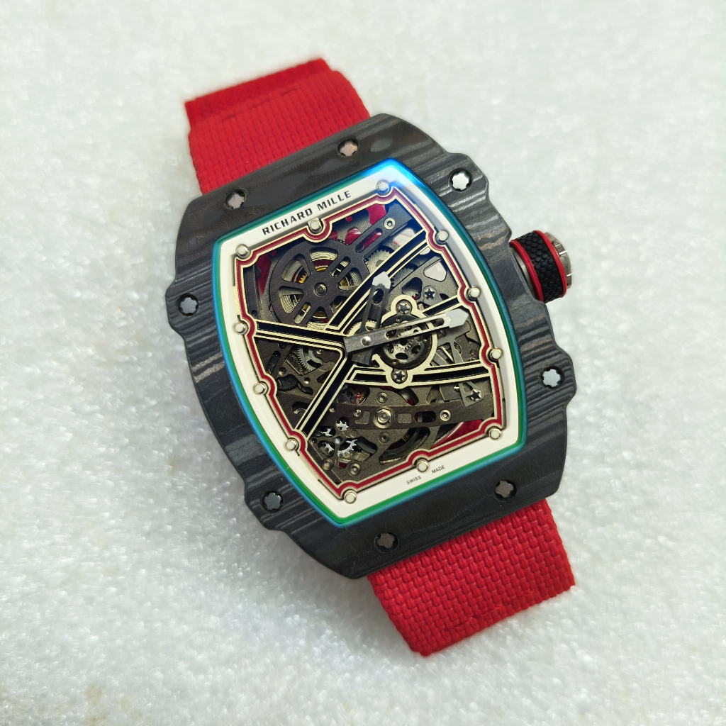 JAM TANGAN RM 67-02 RED CARBON SWISS V4