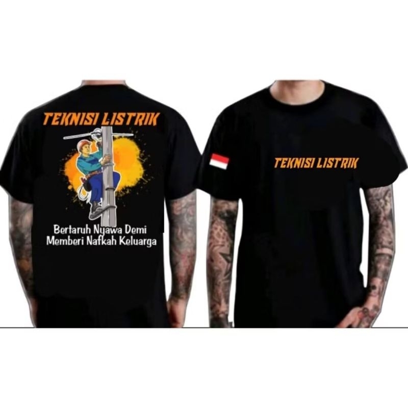 KAOS LENGAN PENDEK TEMA TEKNIK LISTRIK