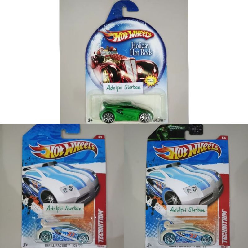 hotwheels hot wheels technetium technitium edisi holiday hot rods thrill racers ice '11 great for st