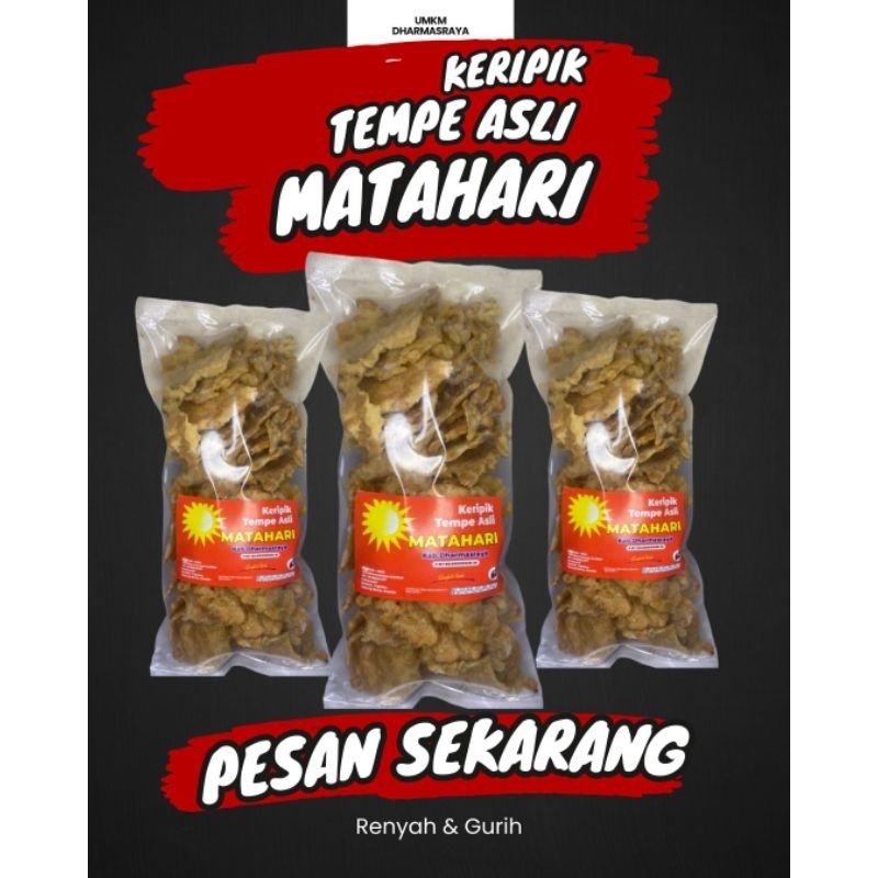 

Keripik Tempe Matahari (Patahan Besar) Oleh oleh Khas Dharmasraya