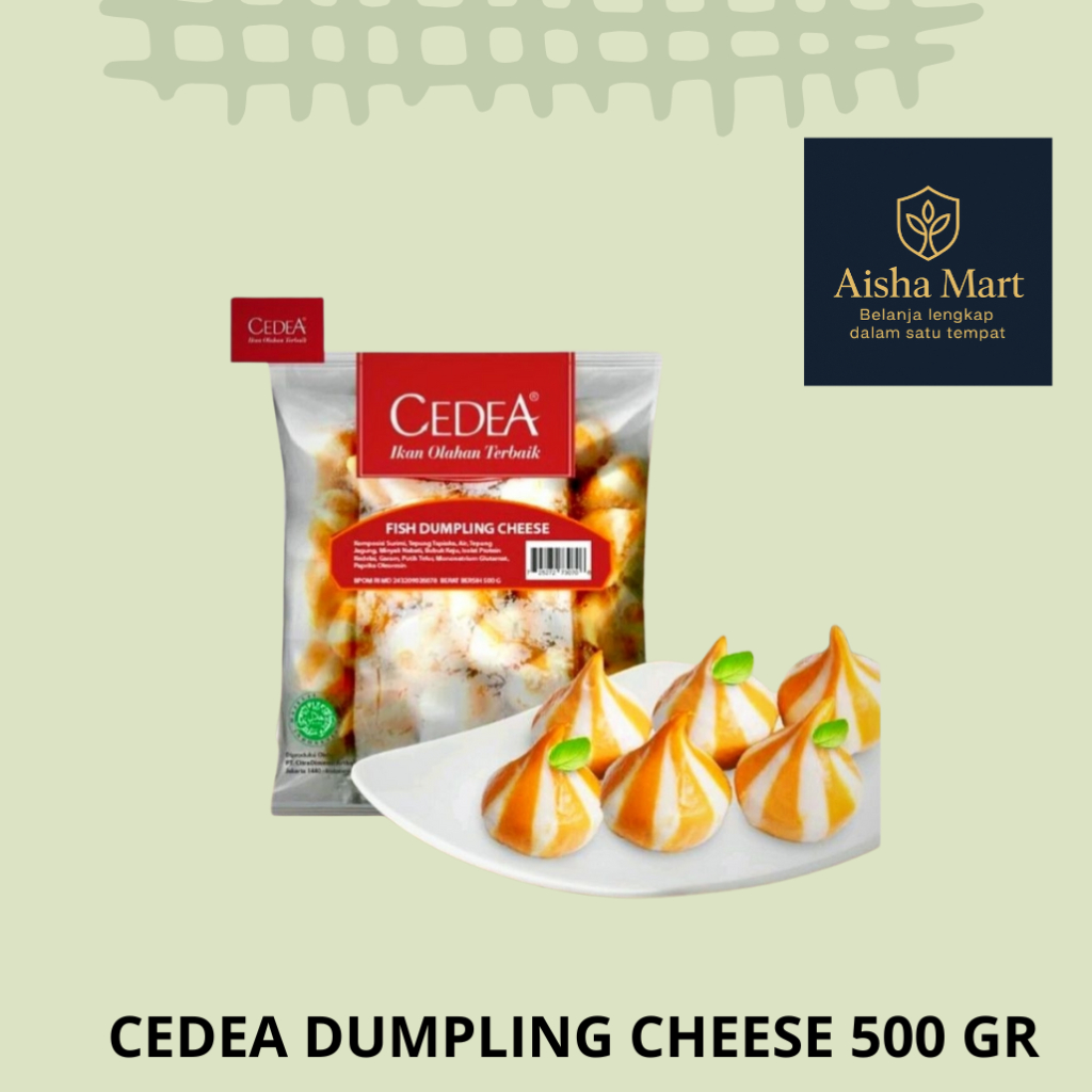 

Cedea Dumpling Cheese 500gr | Dumpling Cedea Isi Keju | Makanan Beku Frozen Food Halal
