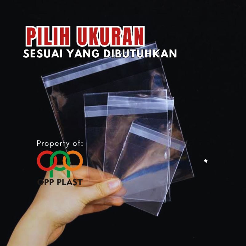 

iDk90 Plastik OPP 12x20 Sablon 1000 Pcs Tebal 30 Micron