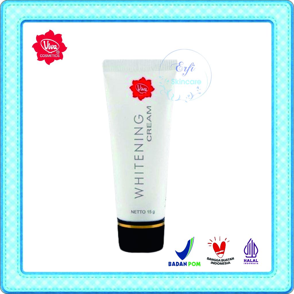 Viva Whitening Cream BPOM / Krim Pemutih / Menghilangkan noda hitam serta flek di wajah