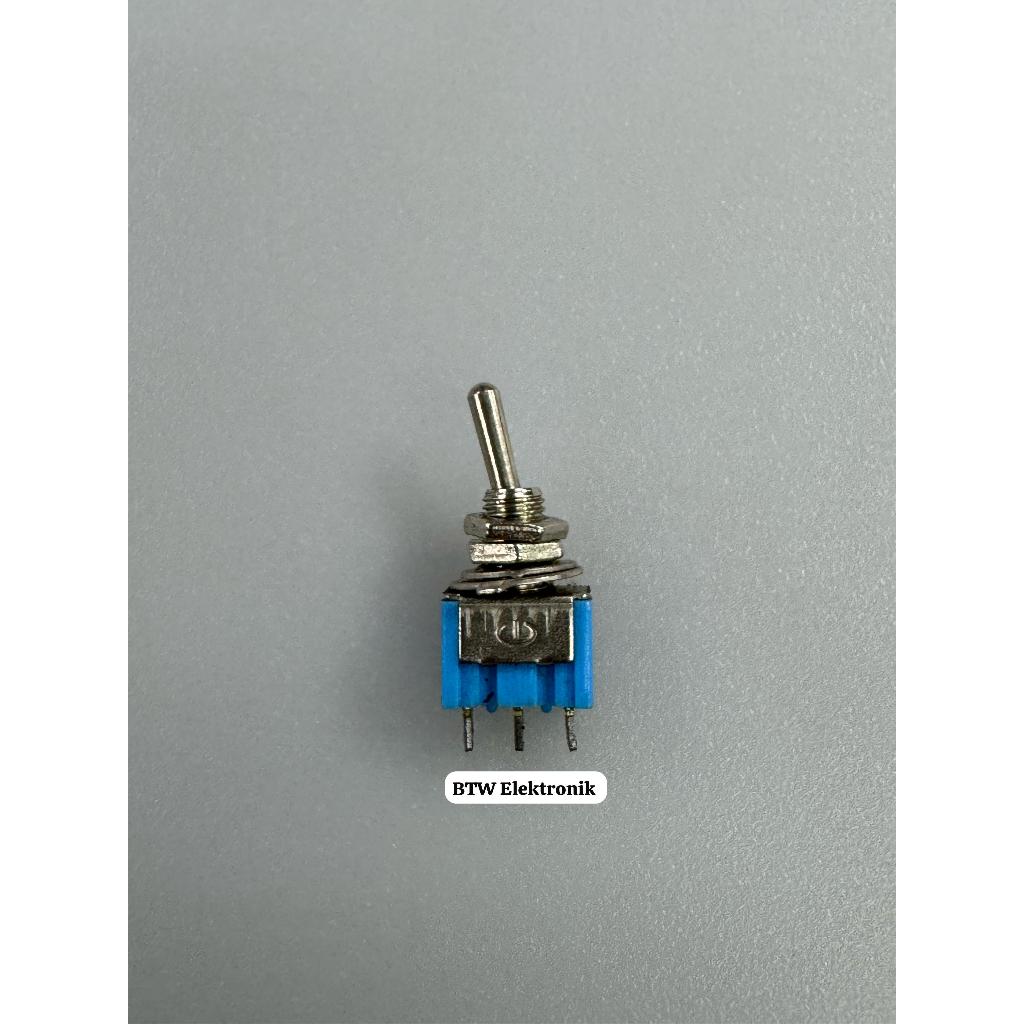 Saklar Toggle 3 Pin 2 Arah On Off Kecil / Toggle Switch 3 Kaki (Kualitas Bagus)
