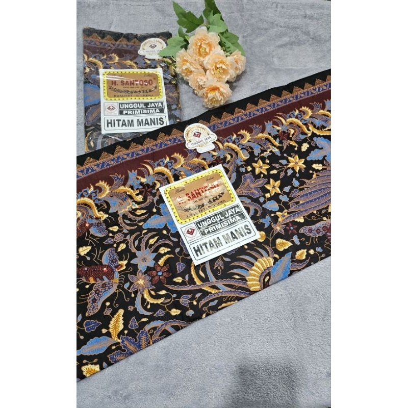 Kain Batik Unggul Jaya H. SANTOSO Hitam Manis