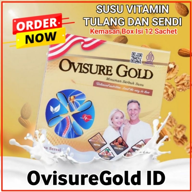 

Ovisure Gold Asli Original Resmi BPOM Susu Vitamin Tulang dan Nyeri Sendi Otot