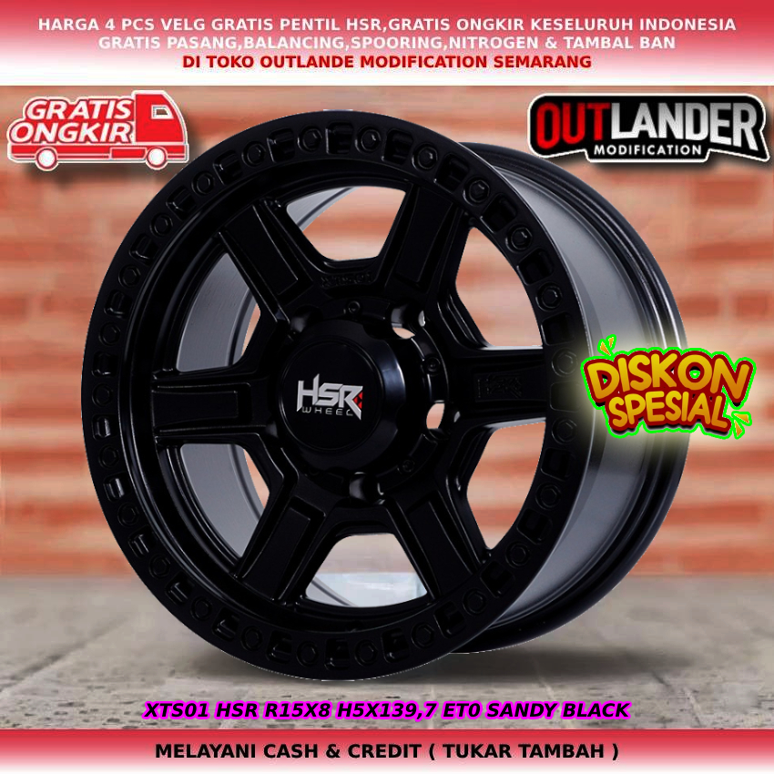 VELG OFFROAD R15. VELG MOBIL KATANA FERROZA JIMNY TAFT ESCUDO VITARA DLL