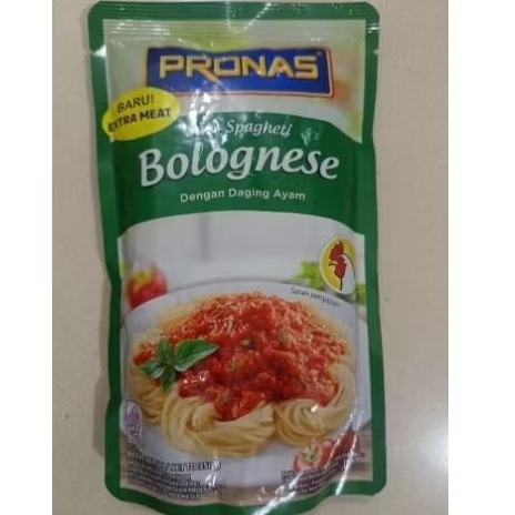

Pronas saos spaghetti bolognese ayam 350g