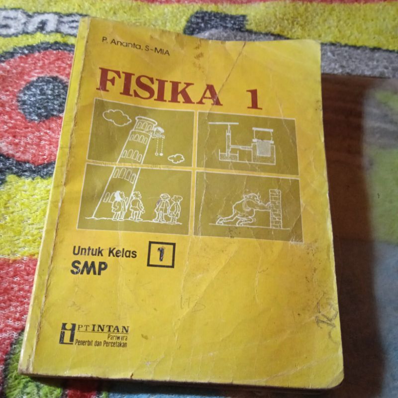buku Fisika 1 untuk kelas 1 SMP buku original jadul