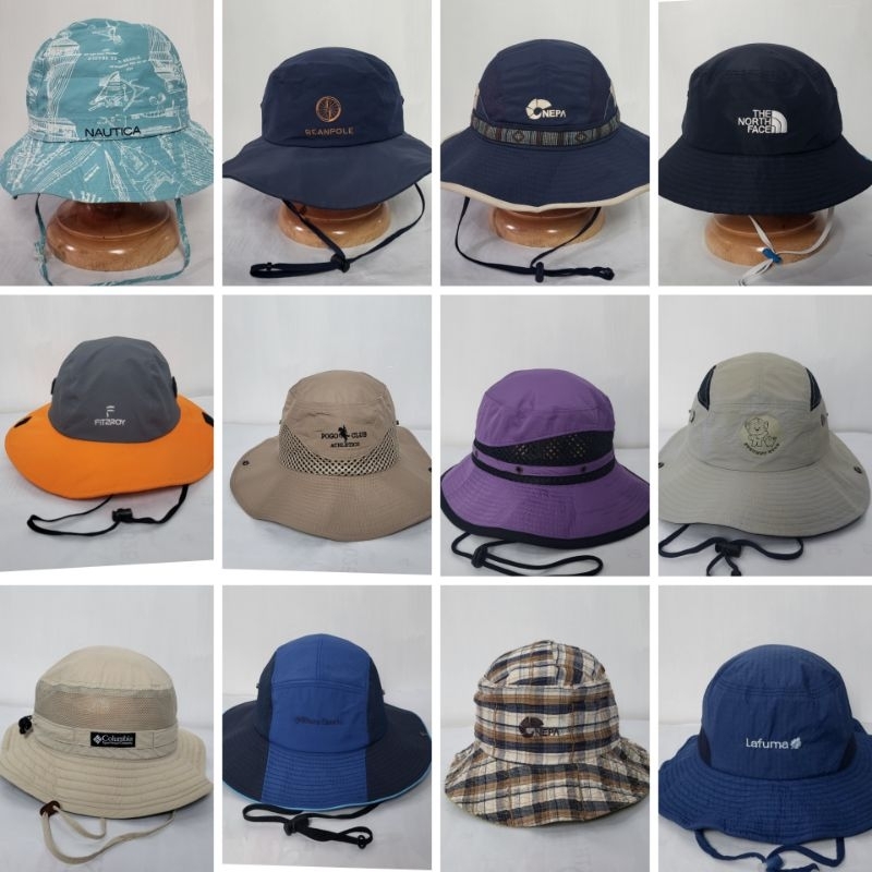 topi bucket hats/rimba/outdor preloved  part 1