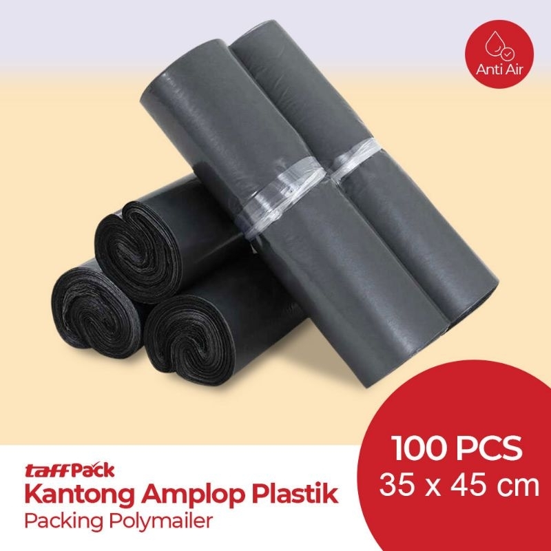 

Kantong Plastik Packing Polybag Recycle 100 PCS 35x45cm - Black bahan HD tebal berkualitas