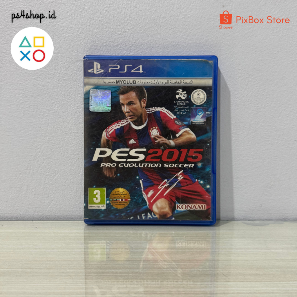 BD KASET PES 2015 PS4 SECOND BEKAS PRO EVOLUTION SOCCER KONAMI GAME BOLA MUSIM 2015 PLAYSTATION MURA