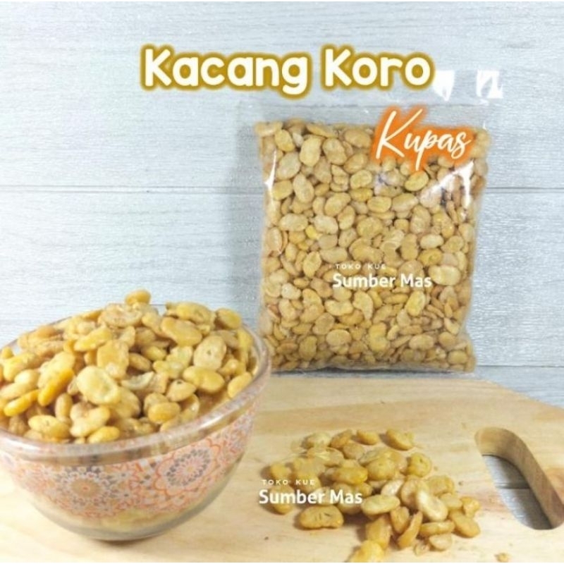 

KACANG KORO KUPAS Berat 500gr/kacang koro/Snacks kiloan