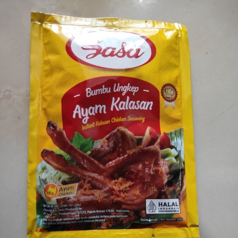 

sasa bumbu ungkep ayam kalasan untuk 1 kg ayam exp lama
