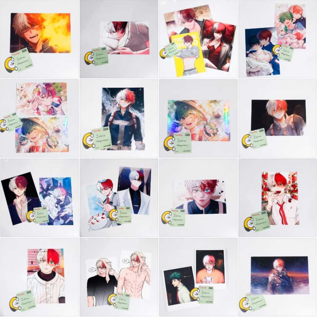 [FANMADE] ArtPrint Postcard Photocard Todoroki Shoto My Hero Academia BNHA MHA KR Thai Fanartist One