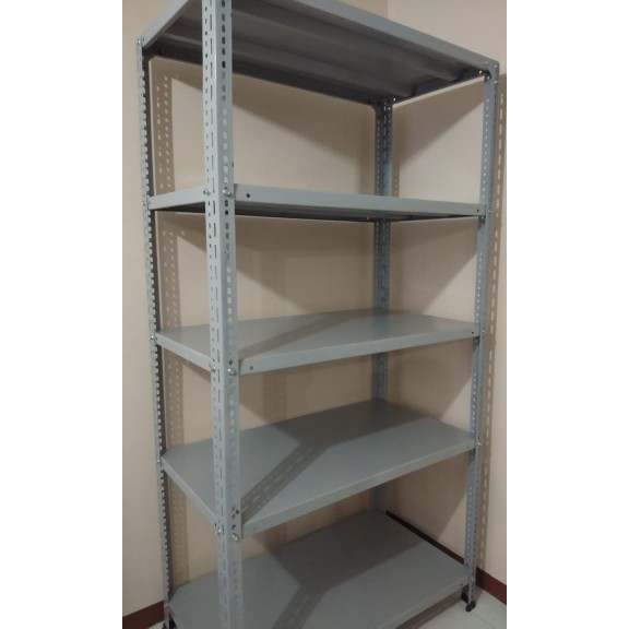 Rak Besi/ Rak Gudang/Rak Serbaguna/Rak Siku 5 susun P100xL60xT200cm gratis kaki karet