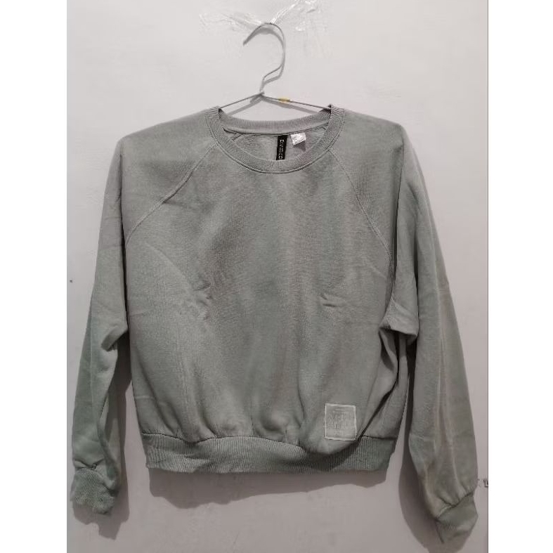 sweater h&m hijau mint