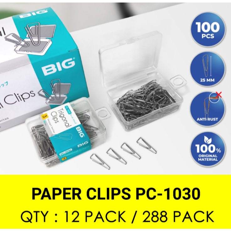 

BIG - Paper Clip / Klip Penjepit Kertas No 3 PC-1030