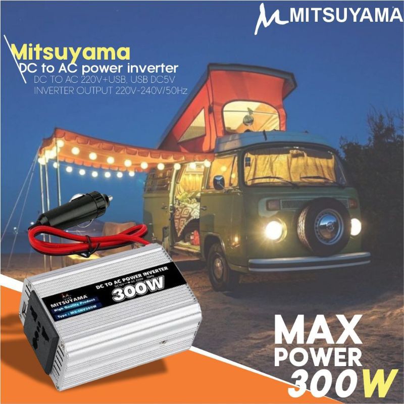 Power Inverter DC Ke AC Mitsuyama 300W / 500W / 1200W