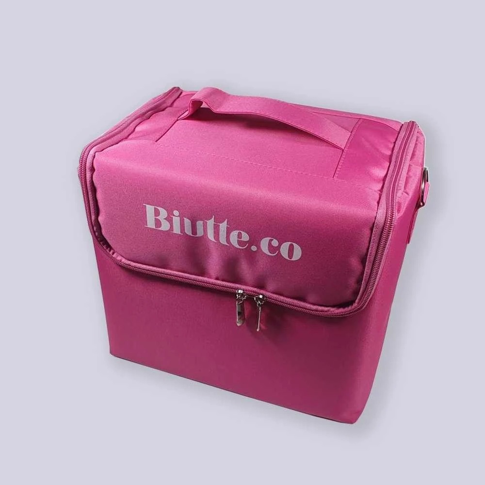 TAS ORGANIZER/MAKE UP/NAIL ART/EYELASH HOME SERVICE BLACK PINK