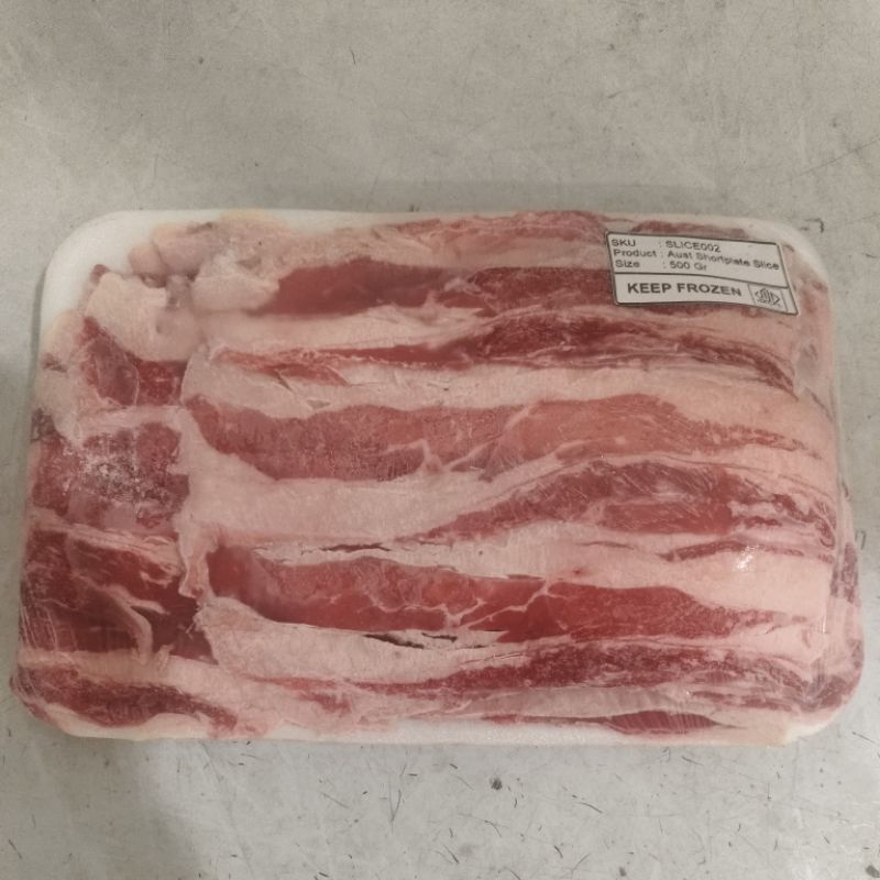 

Daging Sapi Slice Shortplate Aust 500gr
