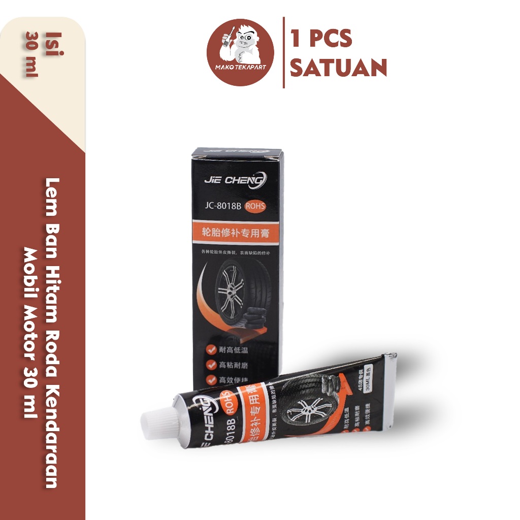 Lem Tambal Ban Hitam 30 ml Motor Mobil Universal / Lem Ban Sobek
