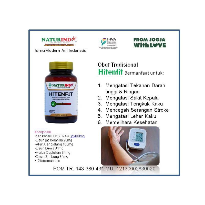 HITENFIT Obat Darah Tinggi Dan Rendah