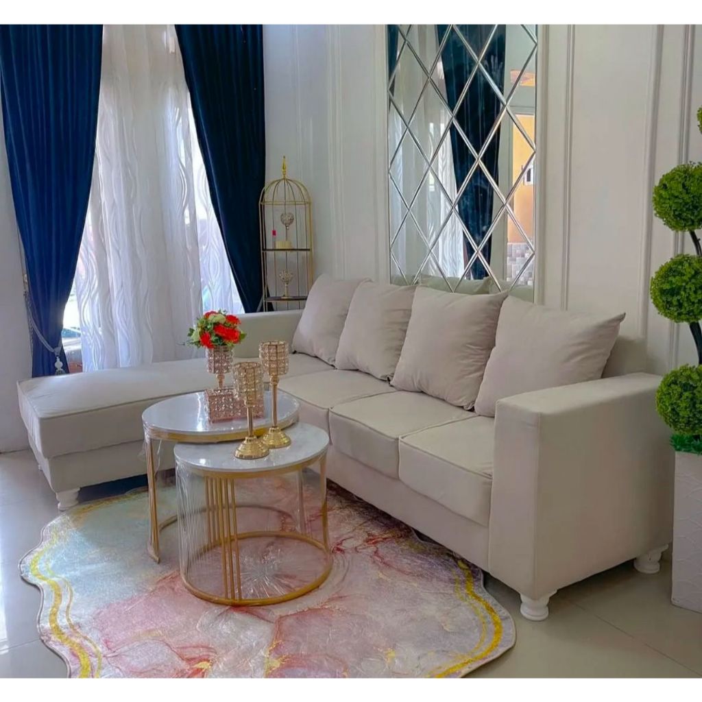 sofa L minimalis pekanbaru