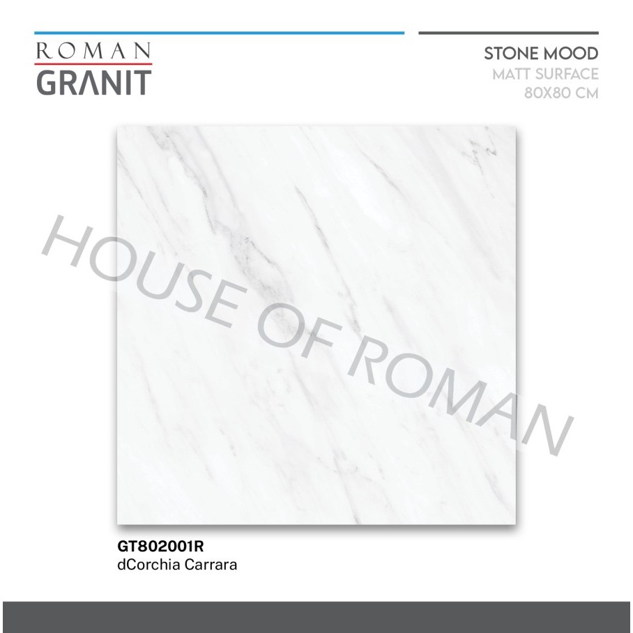 ROMAN GRANIT dCorchia Carrara 80x80 GT802001R ROMAN GRANIT