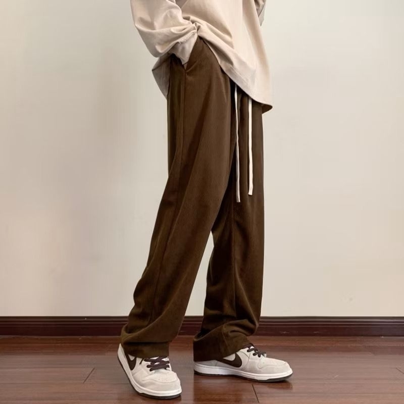 corduroy pria longgar Celana Corduroy Longgar Pria Vintage Loose Pants Korea celana corduroy longgar