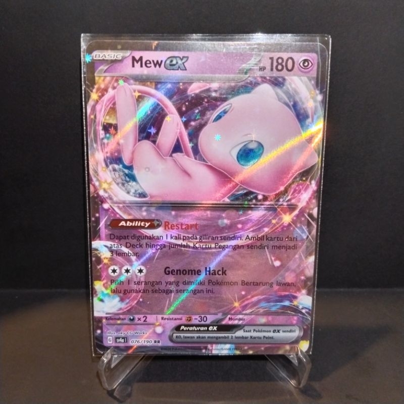 Mew ex RR sv4a 076/190 Harta Berkilau ex Kartu Pokemon Pokemon Card