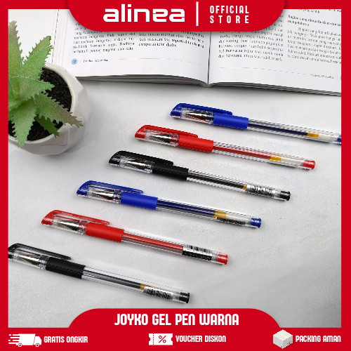 

Pulpen gel Pulpen Jel JOYKO GP JK100 HITAM BIRU MERAH 0.5mm