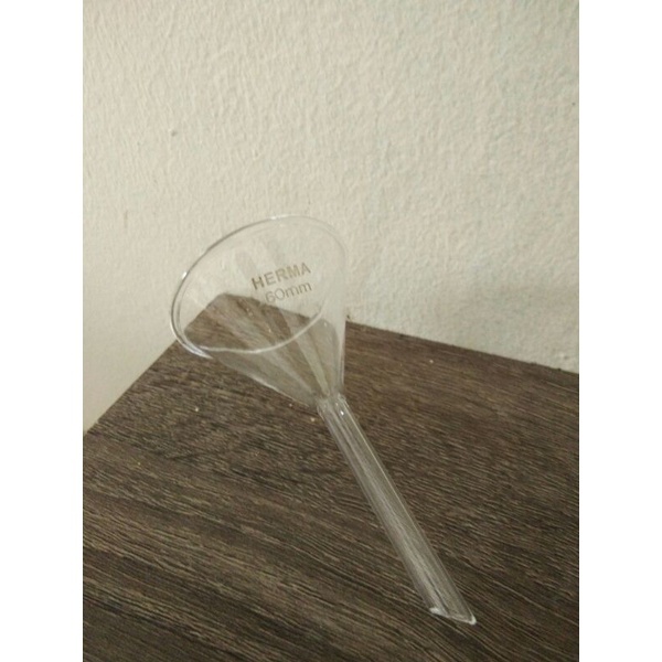 Corong Kaca Herma Diameter 60 mm_ Funner Short Stem 60 mm