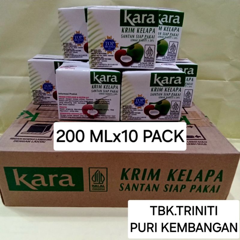 

SANTAN KARA INSTAN 200 ML 1KARTON ( ISI 10 PACK)