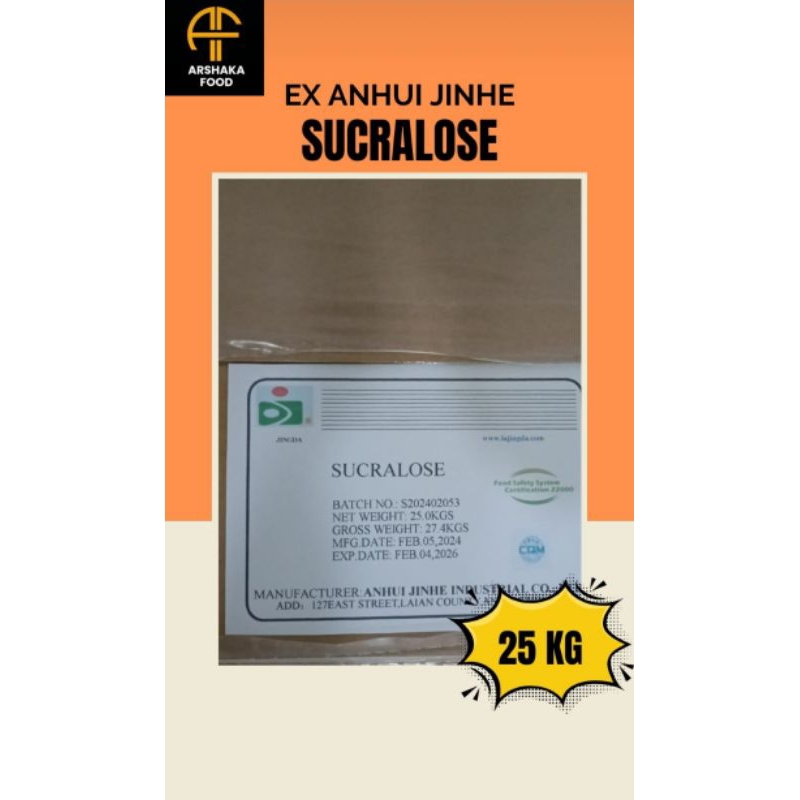 

SUCRALOSE POWDER - EX ANHUI JINHE - 25KG