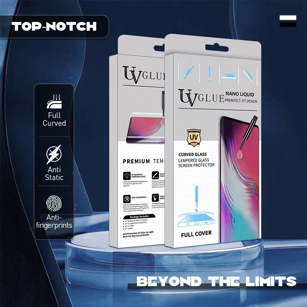 Tempered Glass Curve UV Full Glue Layar Lengkung Vivo X100 X100 PRO X100 PRO PLUS   X90S X70 PRO X60